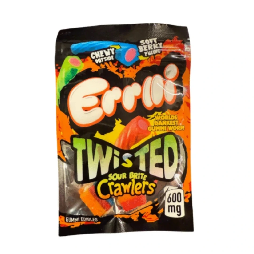 Errlli Twisted Sour Brite Crawlers Thc Gummies