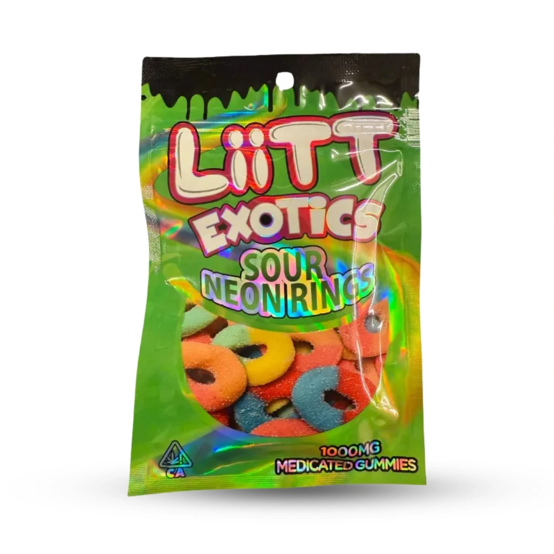 Litt Exotics Cherry Thc Gummies 1000mg