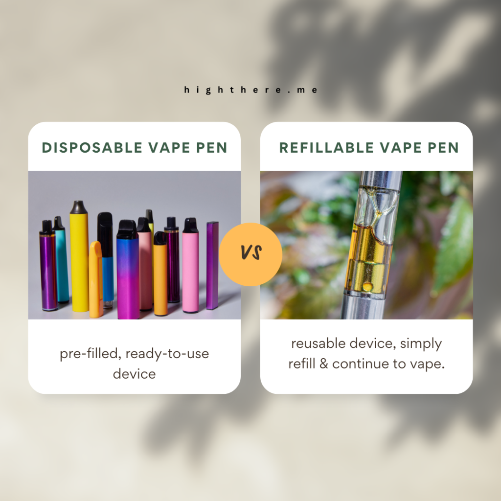 Resuable vs Disposable Vape pens