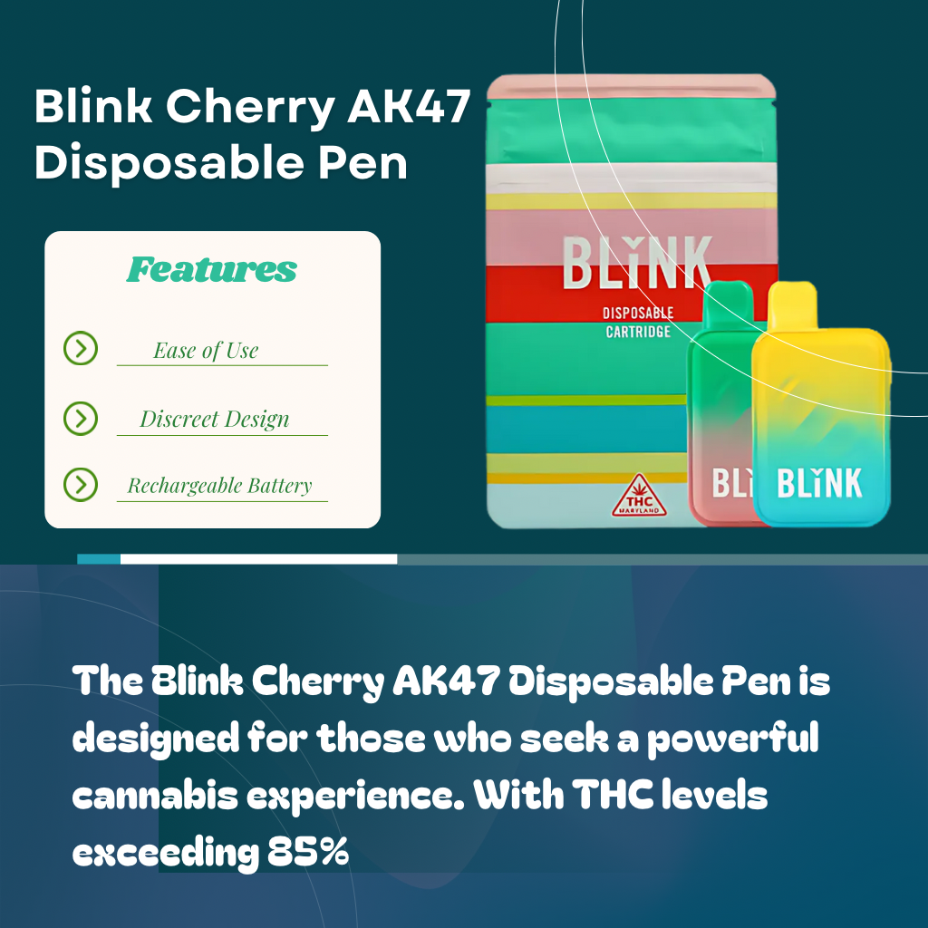 Vape pen Blink Cherry AK47 Disposable Pen cannabis