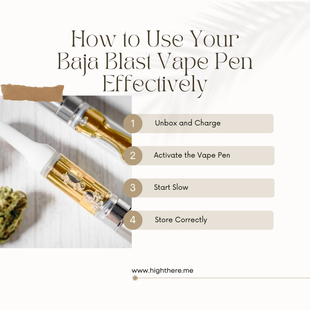 How to use Baja Blast vape pen effectively