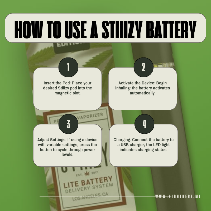 How to Use a Stiiizy Battery