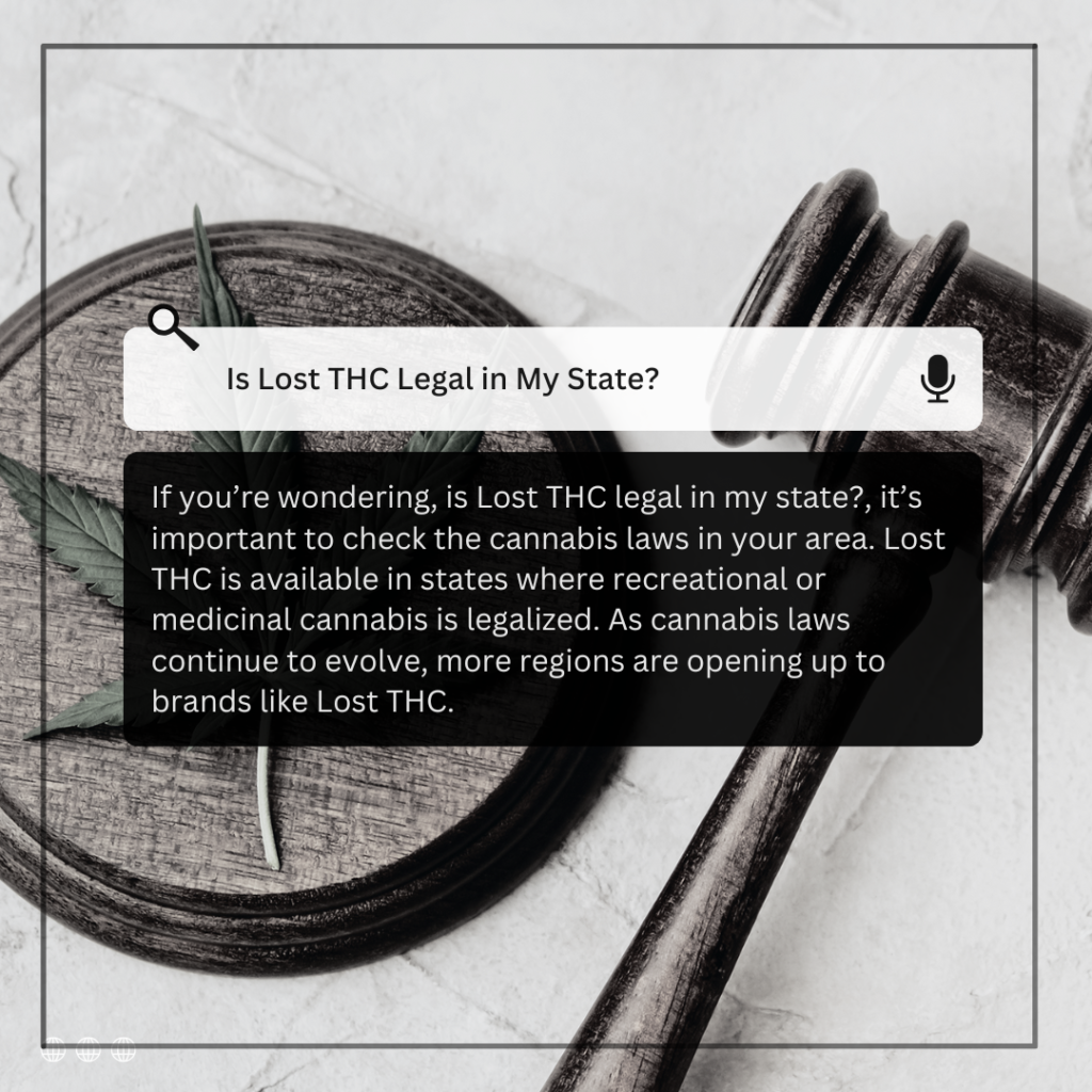 Is Lost THC Legal in My State?