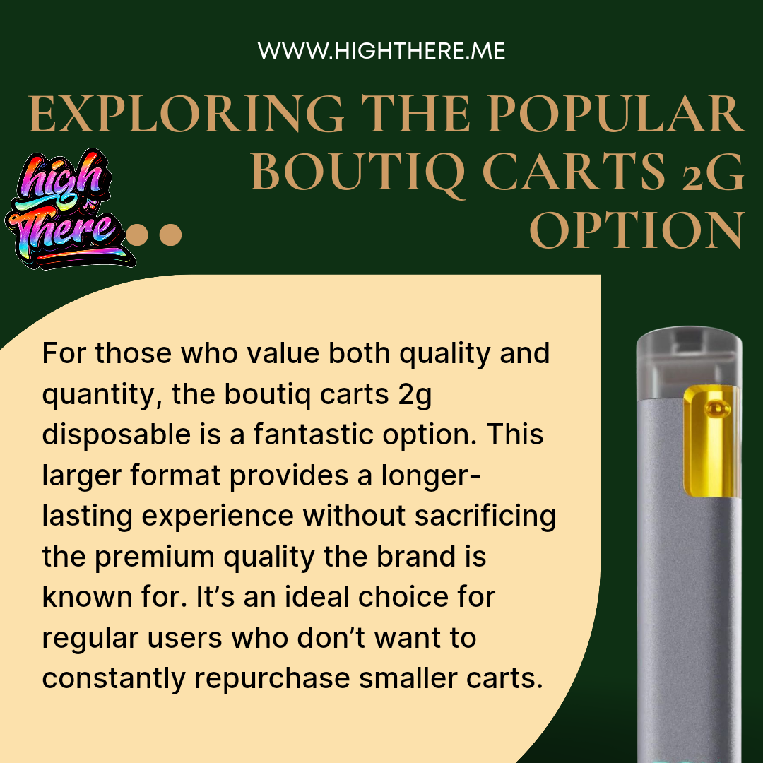 Boutiq carts 2g disposable option