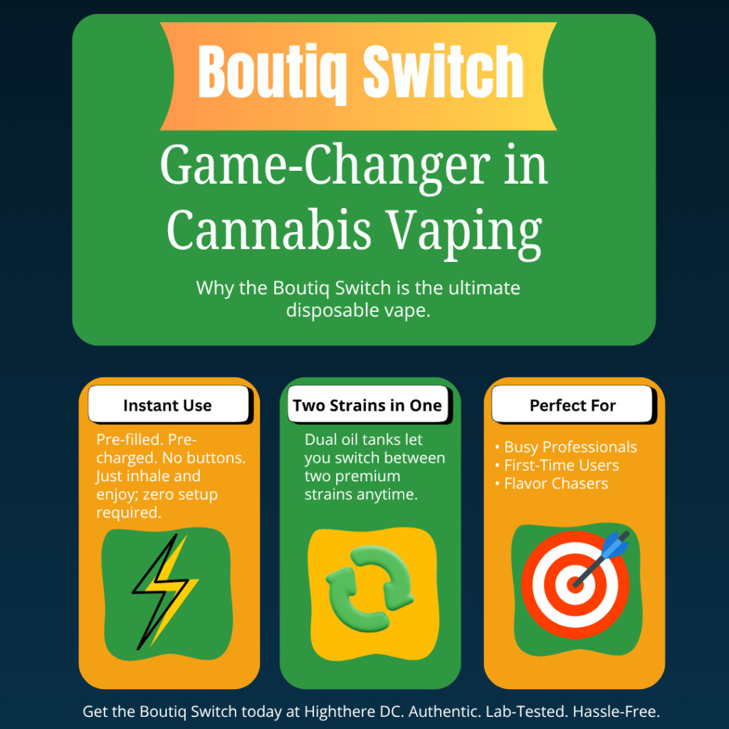 Boutiq Switc disposable cannabis game changer