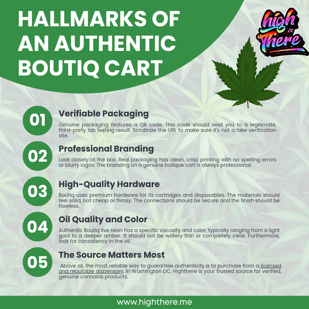 Hallmarks of an authentic boutiq cart