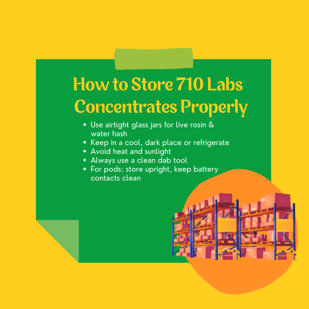 How to Store 710 Labs Concentrates Properly