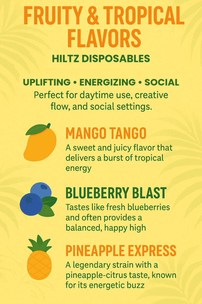 Hitz disposable fruit flavors