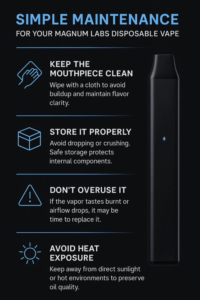 Magnum disposable vape maintenance