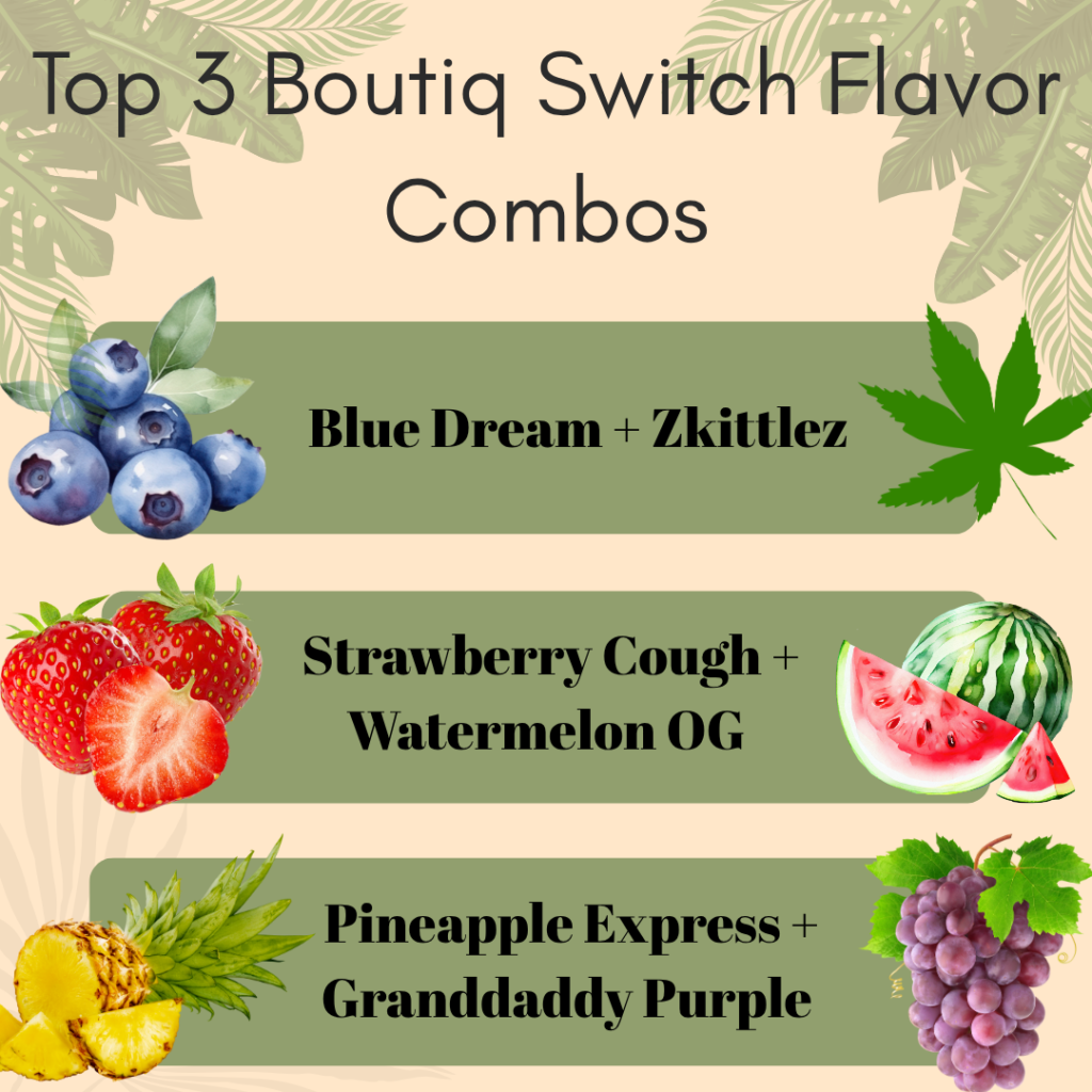 boutiq switch vape flavors DC