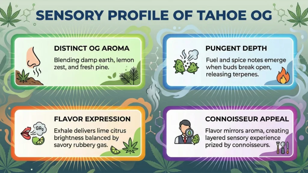 pine lemon fuel cannabis aroma