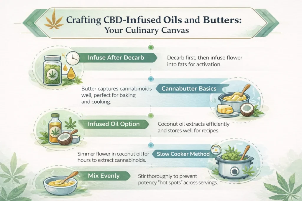 CBD infused oil and butter