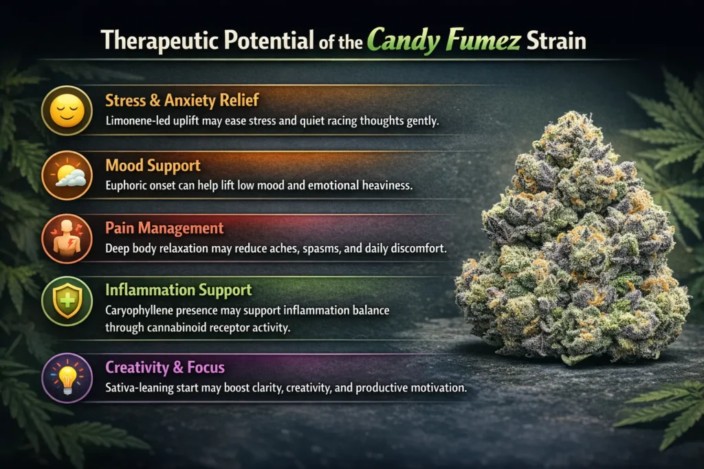 Candy Fumez strain best time to smoke