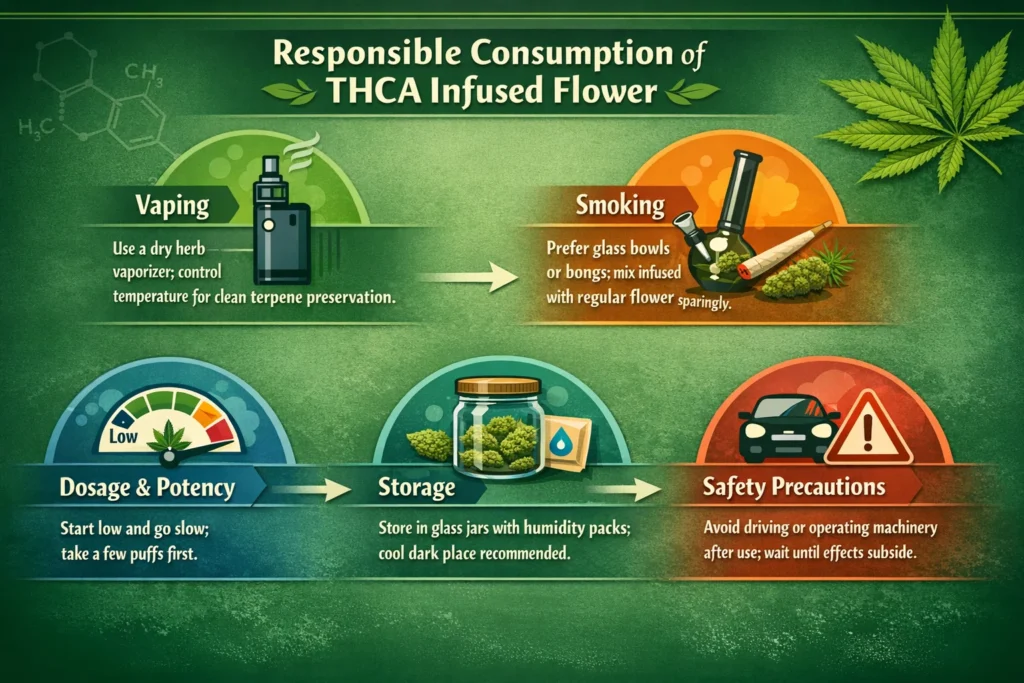 THCA infused flower dosage guide