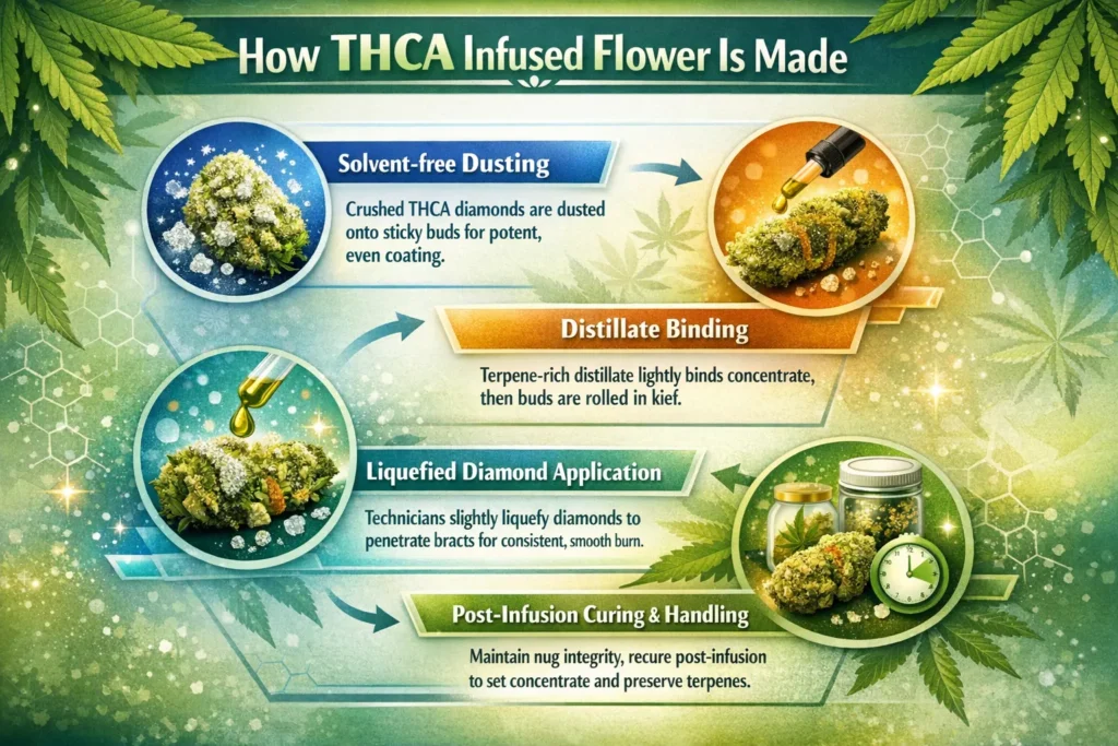 diamond infused flower