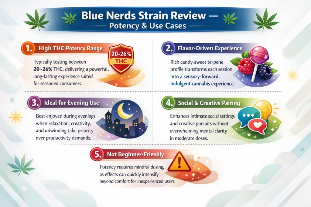 Blue Nerds strain effects and benefits