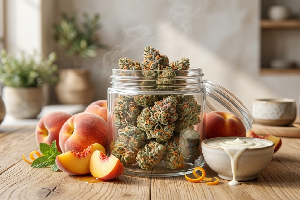 peaches and cream weed strain