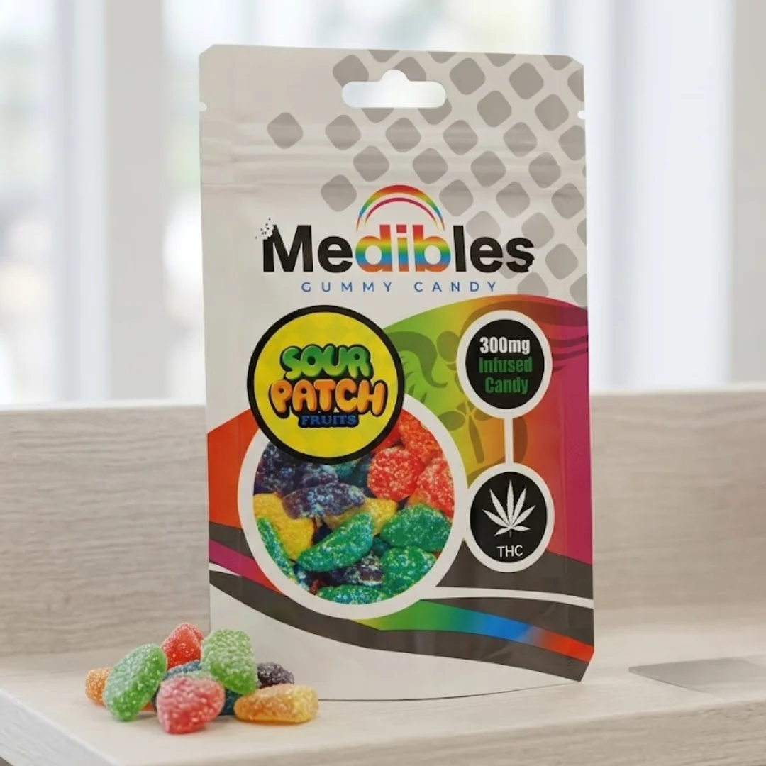 Medibles Sour Patch Fruits Thc Gummies 300mg Infused