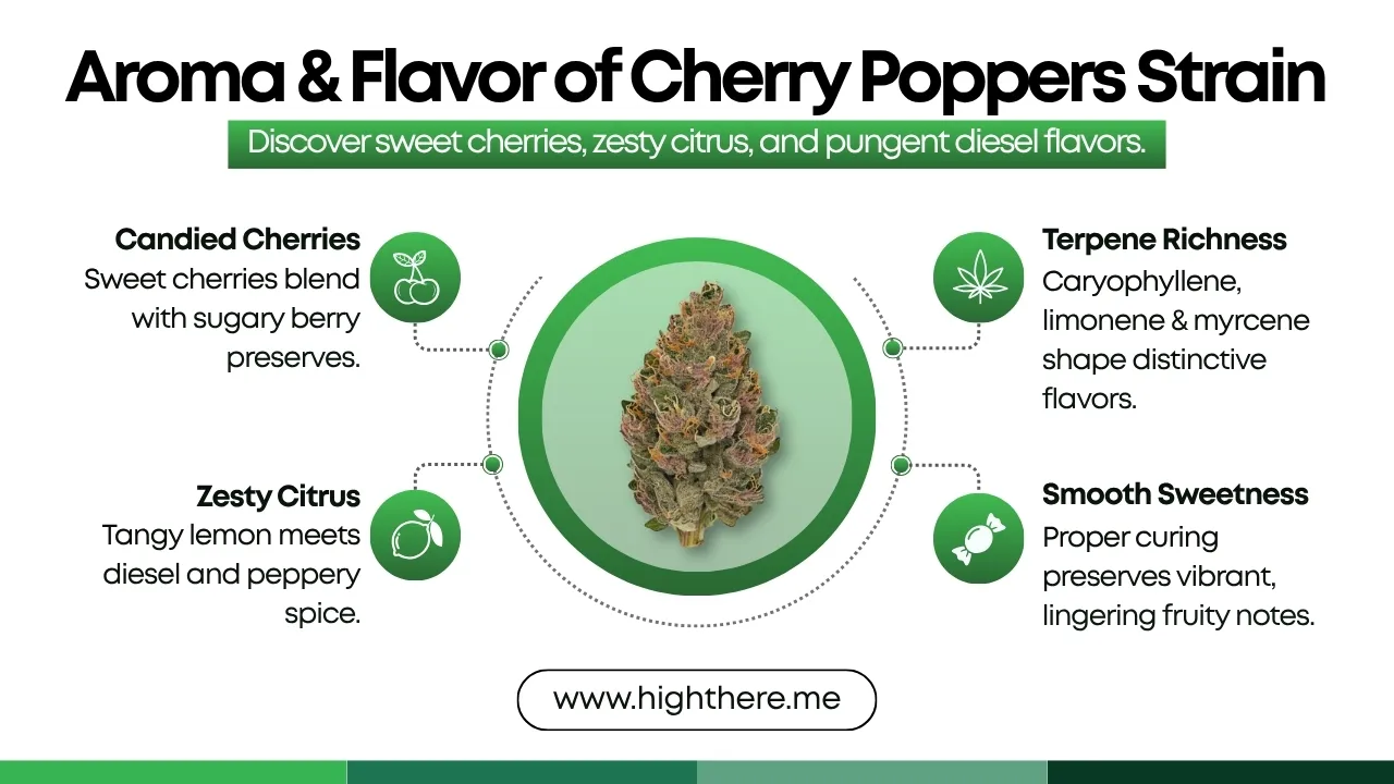 Cherry Poppers Strain Flavor
